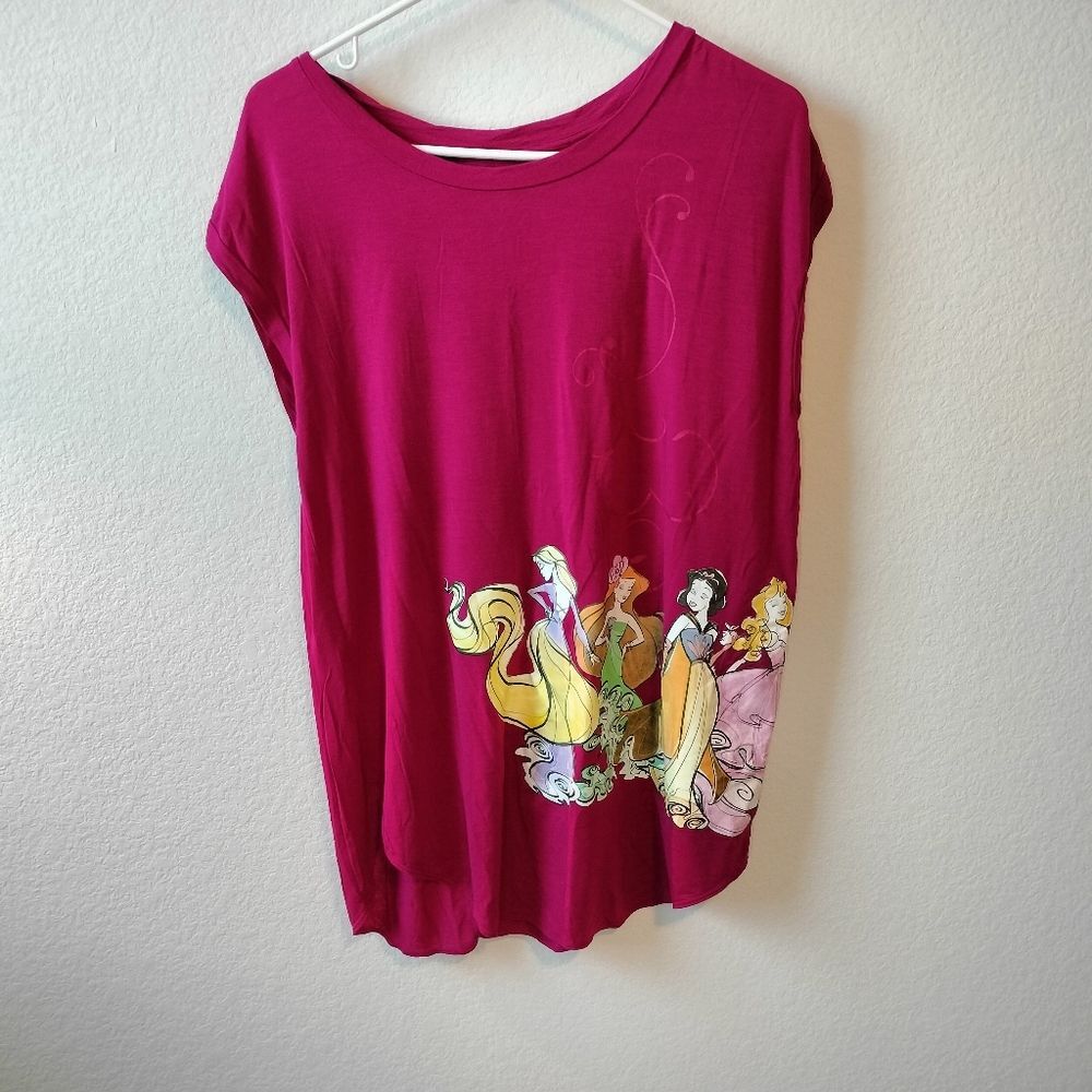 Walt Disney World Disney Princess Pink T-Shirt Sz L